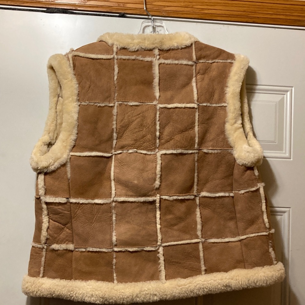 Vintage Gokey’s Suede Vest with Grid Pattern‎ L - Picture 3 of 6